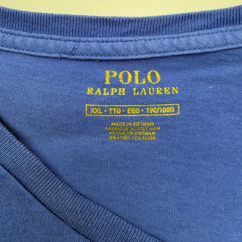 Polo Ralph Lauren Big Logo Graphic T Shirt Mens XXL Blue - Picture 4 of 10